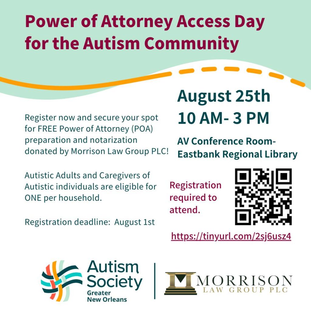 Power of Attorney Access Day for the Autism Community