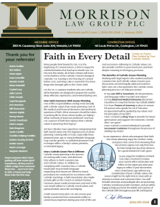 Morrison Law Group January 2026 Newsletter